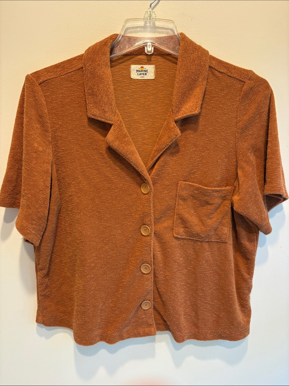 Marine Layer terry shirt size large